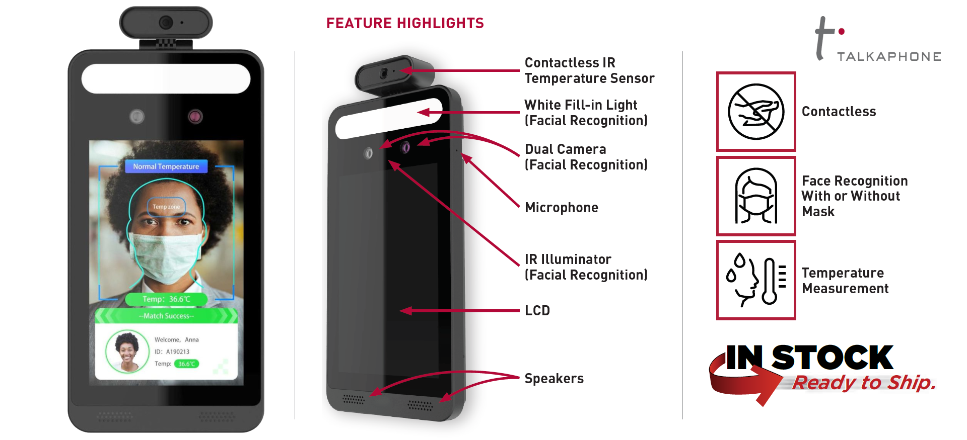 Talkaphone’s Biometric Screening Panel